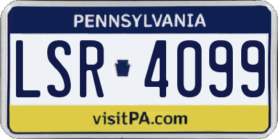 PA license plate LSR4099