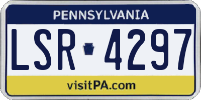PA license plate LSR4297