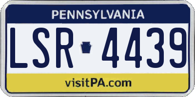 PA license plate LSR4439
