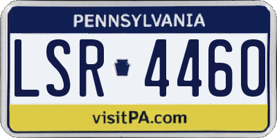 PA license plate LSR4460