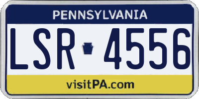 PA license plate LSR4556