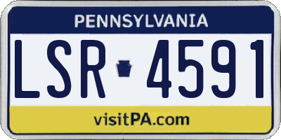 PA license plate LSR4591