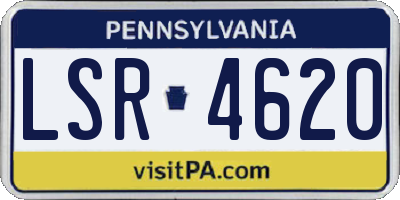PA license plate LSR4620