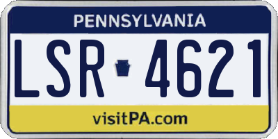 PA license plate LSR4621
