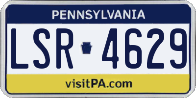 PA license plate LSR4629