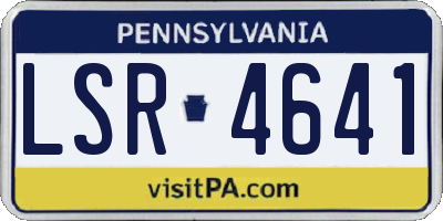 PA license plate LSR4641