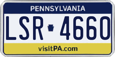PA license plate LSR4660