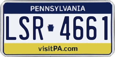 PA license plate LSR4661