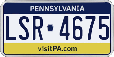 PA license plate LSR4675