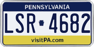 PA license plate LSR4682