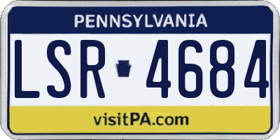 PA license plate LSR4684