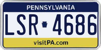 PA license plate LSR4686