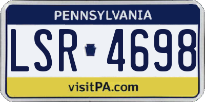PA license plate LSR4698