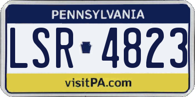 PA license plate LSR4823