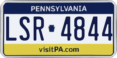 PA license plate LSR4844
