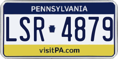 PA license plate LSR4879
