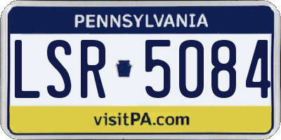 PA license plate LSR5084
