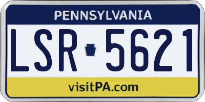 PA license plate LSR5621