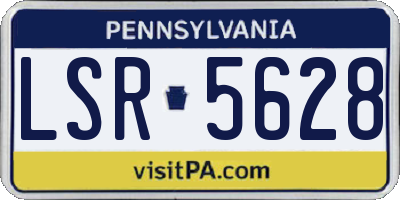 PA license plate LSR5628