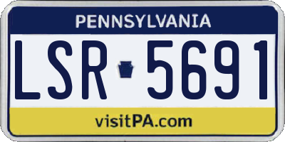 PA license plate LSR5691