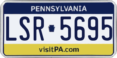 PA license plate LSR5695