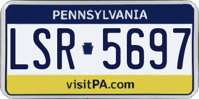 PA license plate LSR5697