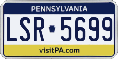 PA license plate LSR5699
