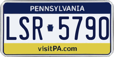 PA license plate LSR5790