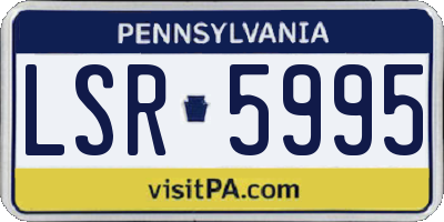 PA license plate LSR5995
