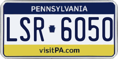 PA license plate LSR6050