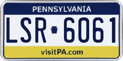 PA license plate LSR6061
