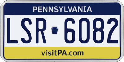 PA license plate LSR6082