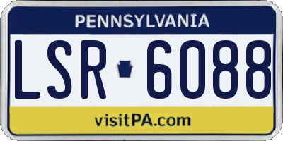 PA license plate LSR6088