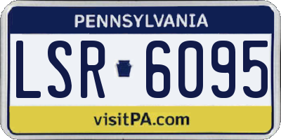 PA license plate LSR6095