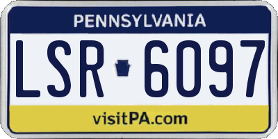 PA license plate LSR6097