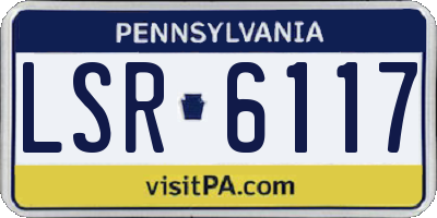PA license plate LSR6117
