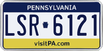 PA license plate LSR6121