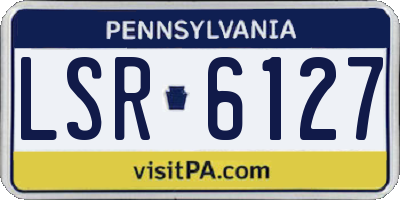 PA license plate LSR6127