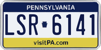 PA license plate LSR6141