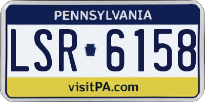 PA license plate LSR6158