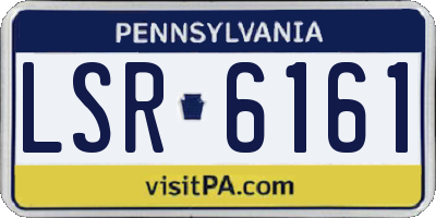 PA license plate LSR6161