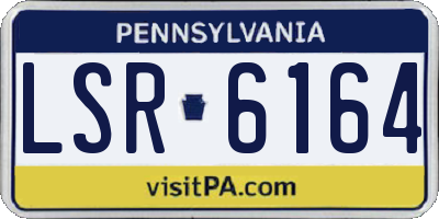 PA license plate LSR6164