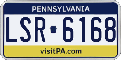 PA license plate LSR6168