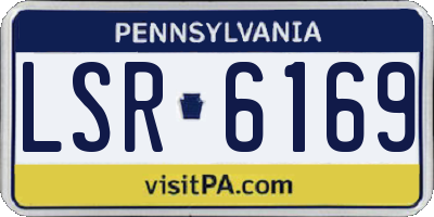 PA license plate LSR6169