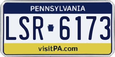 PA license plate LSR6173