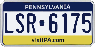 PA license plate LSR6175