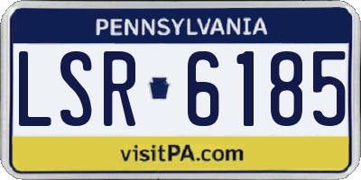 PA license plate LSR6185