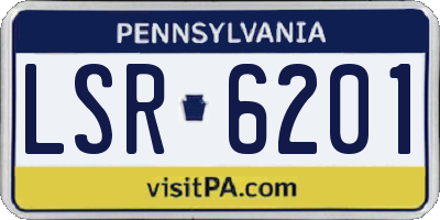 PA license plate LSR6201