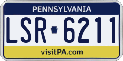 PA license plate LSR6211