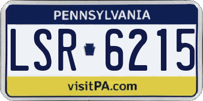 PA license plate LSR6215